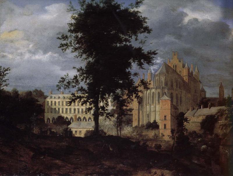 Jan van der Heyden Old Palace landscape oil painting picture